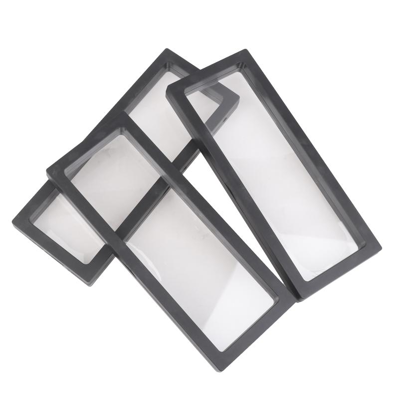 Acrylic 3D Floating Frame Display Holder Stand for Small Collectibles Jewelry Medals Transparent Frame for Shelf Display