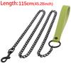 Durable Anti-Bite Metal Dog Chain Lead Chain Leash Handle Leads Leather Iron Chain for Small Large Medium Dogs Outdoor Training