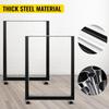 Black Metal Table Legs Set of 2 Steel Table Legs 28x23 Inch Dining Table Legs Office Table Legs Computer Desk Legs Steel Bench Legs Country Style