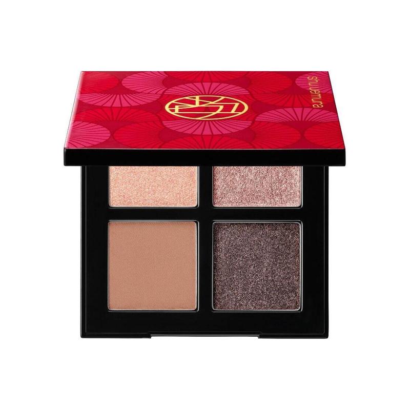 Shu Uemura 2025 New Year limited edition four-color eye shadow, easy to apply and long-lasting коричневый