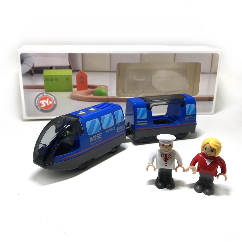 

Новый детский электропоезд на батарейках, подарочная коробка, литой магнитный локомотив, слот-игрушка для деревянного поезда, рельсовые игрушки, детский подарок