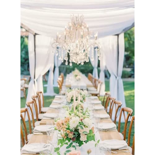 FANIVIN Polyester Tablecloth, Rectangular, Dining Table Cover, Suitable for Hotels, Restaurants, Weddings, Parties, Plain, Simple, White, Selectable S
