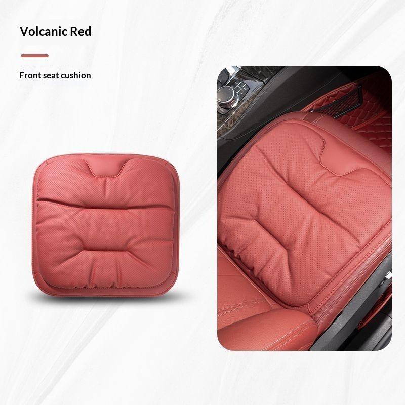 Funda de Cojín Universal Antideslizante para Asiento de Coche de Cuero Nappa Transpirable para Cintura Asiento Uso en Todas las Estaciones Accesorios para Automóvil