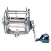 Carretilha Baitcast Redonda Azul Mão Direita Metal Carretilha de Pesca Baitcasting Redonda para Pesca em Água Salgada