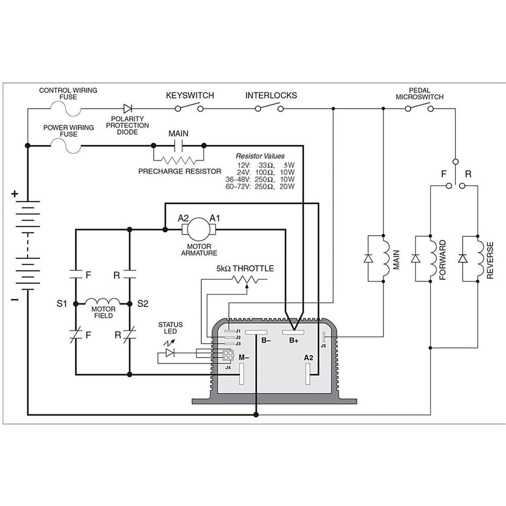 36V DC Controller As Replacement 1204-027 PMC 275A for Ezgo Cart