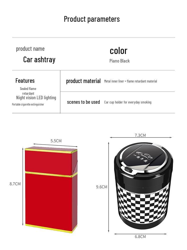 Universal Car Ashtray for GAC Trumpchi M8/GS8/GS4/M6 Yingku GA6 Yingbao - Car Interior Accessory