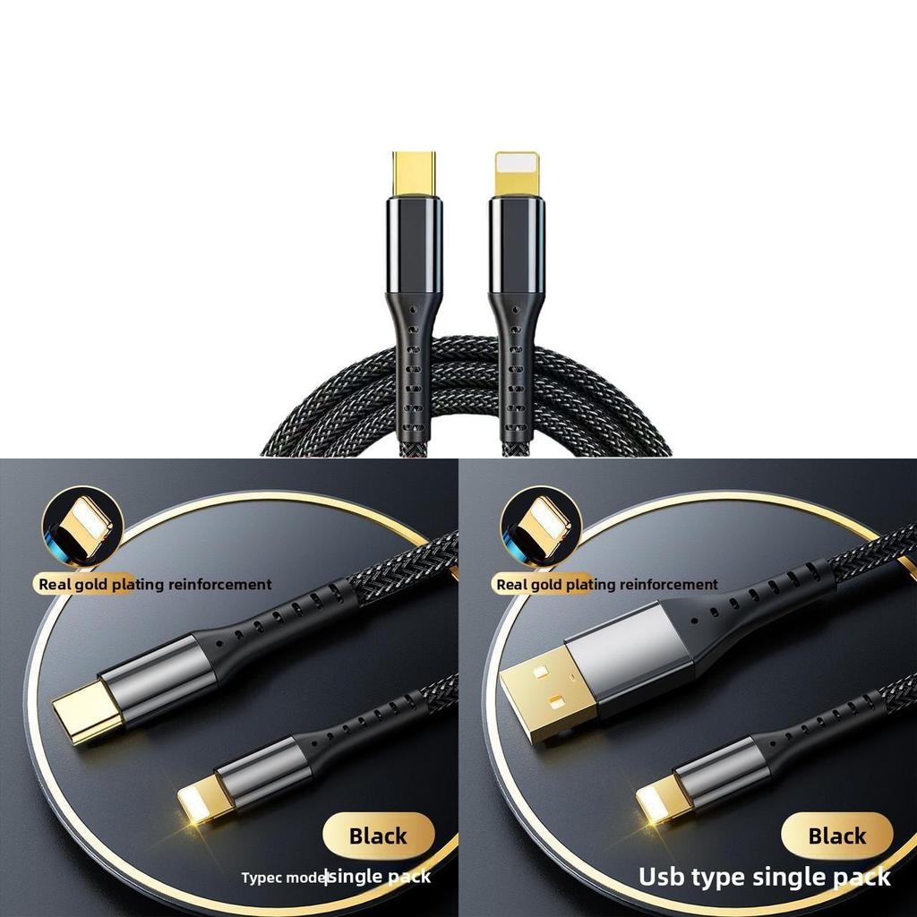 Apple Lightning Fast Charging Cable 20w With Durable Braided Material For Iphone 12 11 Xr