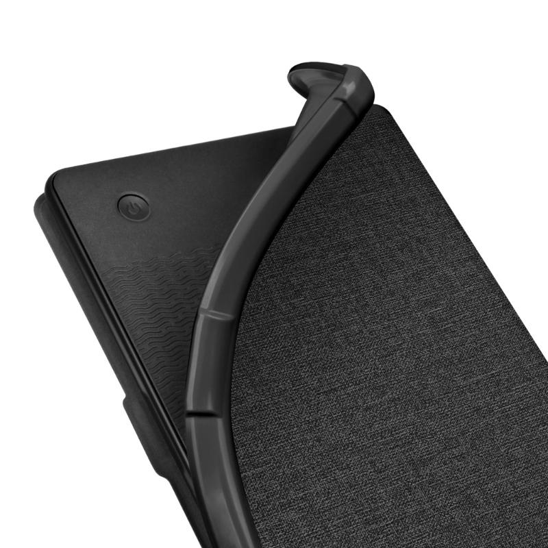 Case for 6" 2024 Clara Color Ereader Fabric Sleeve Cover with Hand Straps/Auto Sleep/Wake with Hand Strap Case