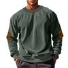 Herren Locker Rundhals Freizeit Cord Pullover Langarm Oberteil
