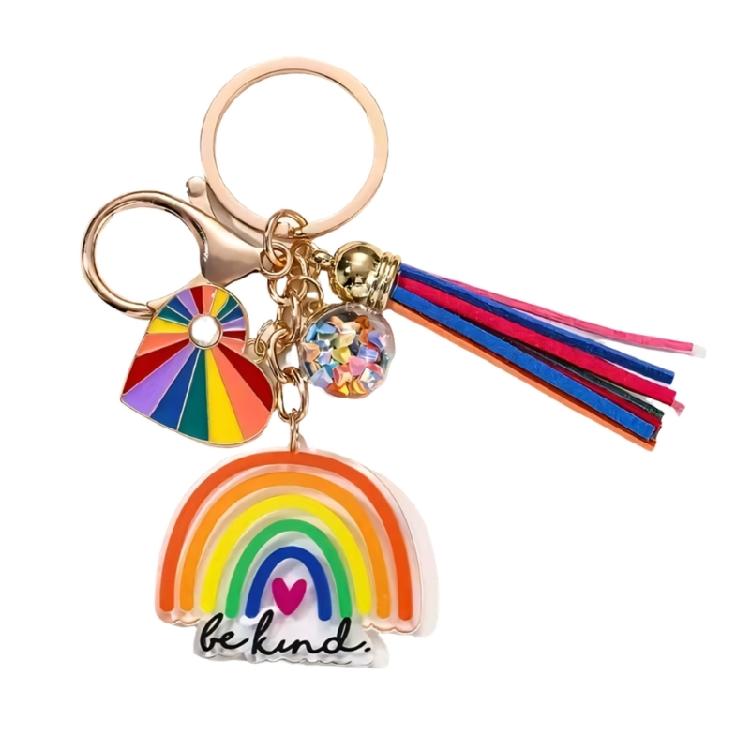 Charm Love Theme Keychain Tassels Detail Great As Friendship