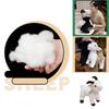 Cute New Little Goat Plush Doll Stuffed Toy Cross-border Hot Sale Black And White Sheep Zodiac Sheep Wholesale