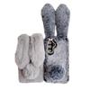 Für Samsung Galaxy S25 Hülle Plüsch Niedlicher Hase Winter Flauschig TPU Handyhülle