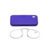Frameless Ultra-Light Portable Nose Clip Reading Glasses for Men & Women; Stylish, Personalized Mini Glasses with Case.