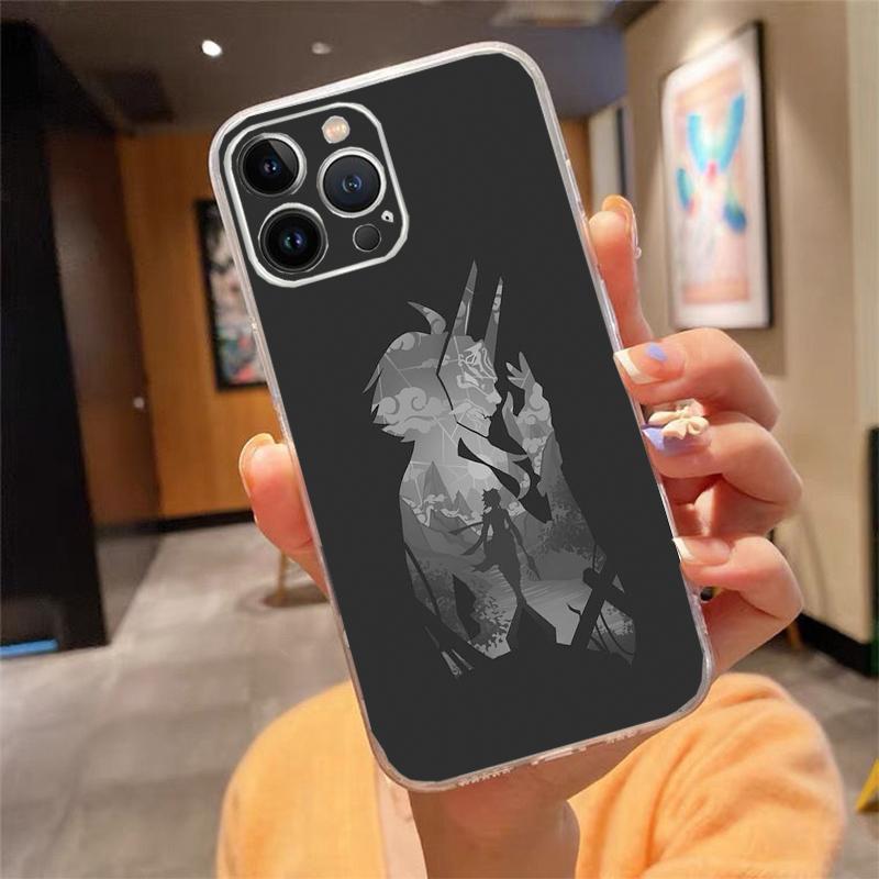 Phone Case For iphone 17 Pro Max Air 16 15 14 13 Pro Max 15 16 Pro 15Plus Anime Genshin Impact