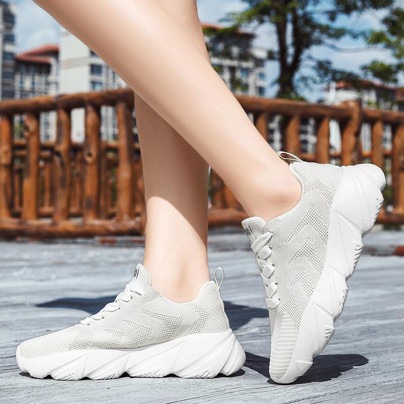 Fashion New Man Shoes Breathable Casual Sneakers Summer White Running Women Lightweight Soft Sports Shoe for Male Large Size 35-46