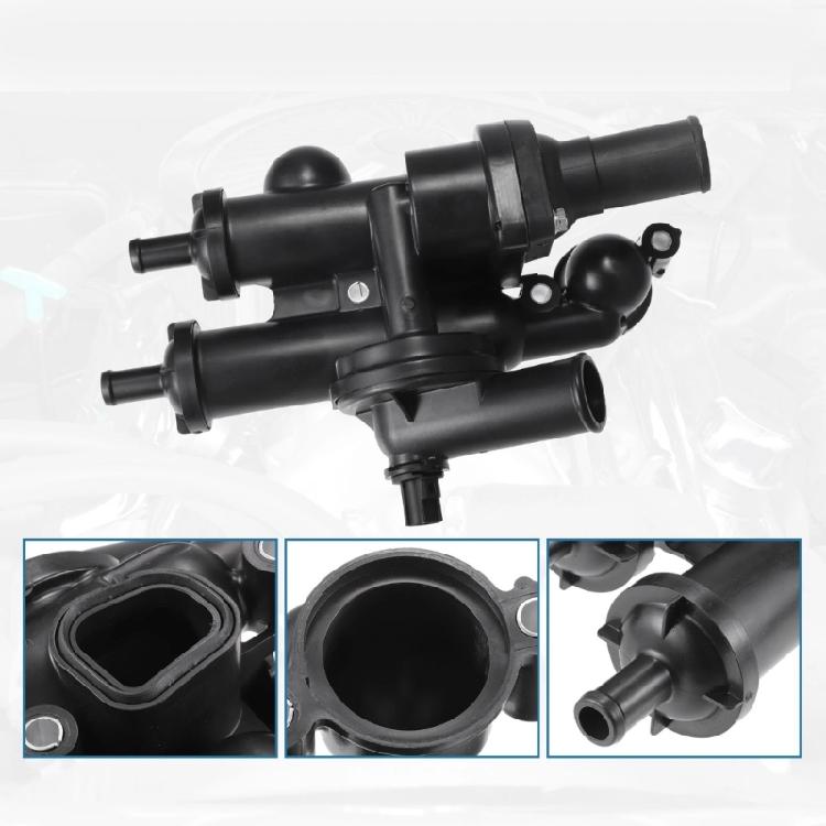 Ersatzthermostat mit Gehäuse Auto Motor Kühlmittel Thermostatgehäuse Baugruppe Autozubehör