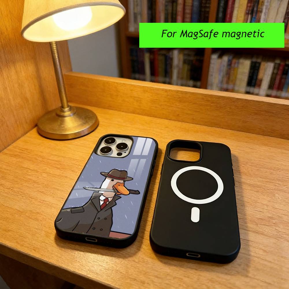 Funny D-DucK Goose memes Phone Case For iPhone17,16,15,14,13,12,11 Plus,Pro Magnetic with Magsafe Wireless Charging