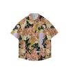 Summer 3D Printed Short Sleeve Flower Shirt Men'S Vintage Hawaiian Beach Casual Loose Men'S Large Size Shirt