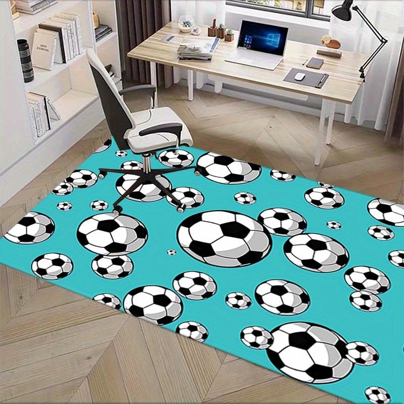 Office Carpet Soccer Ball Patterned Rug for Sofa Protection Under Chairs