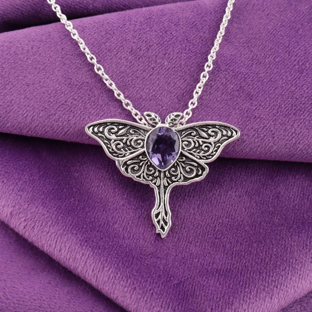 Iolite Pendant, 925 Solid Sterling Silver Pendant Handmade Gemstone Jewelry, Gifts For Wife Brand New Pendant