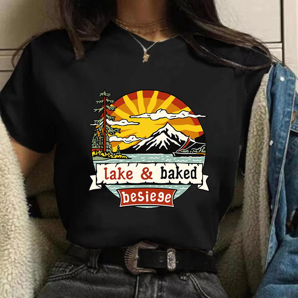 Vintage Washed California Los Angeles TShirt 90s Retro Palm Tree Sunset Graphic Tee T Shirt Unisex Tops Y2k tshirt