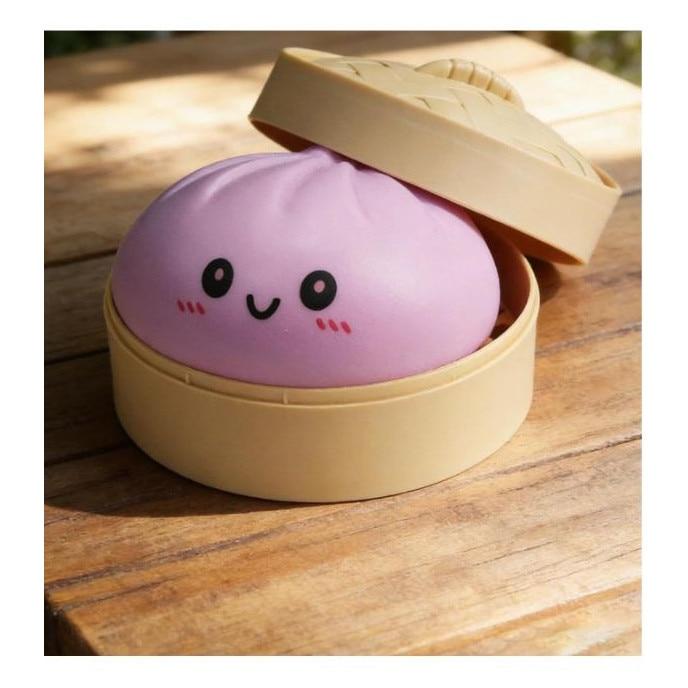 Mini Dumpling Squishy 5.5 Cm, Soft Stress Relief Toy, Kawaii Surprise Shape, Assorted Colors