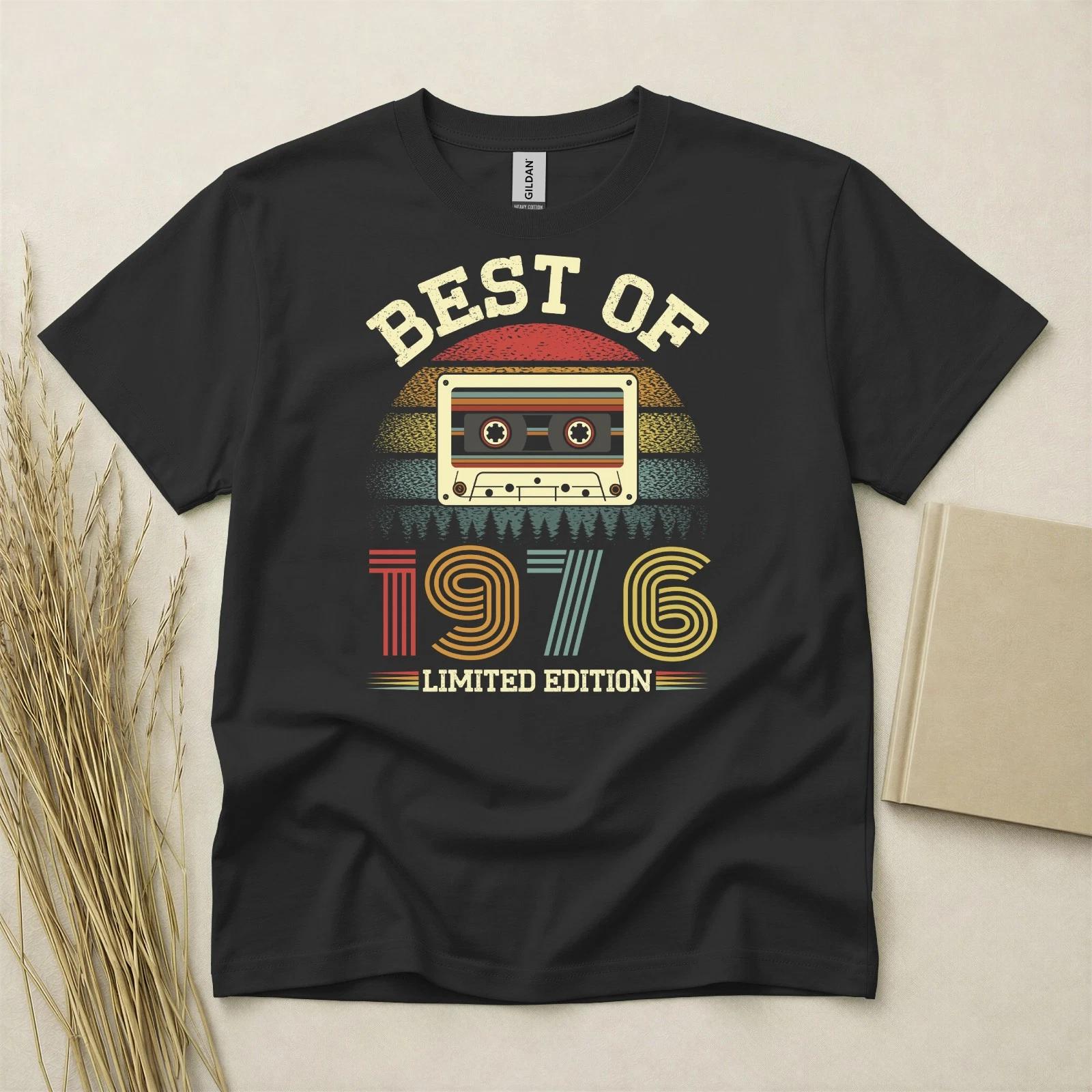 50th Birthday Shirt Born In 1976 50 Years Old Gifts Best Of 1976 Cassette Fifty XXXXL