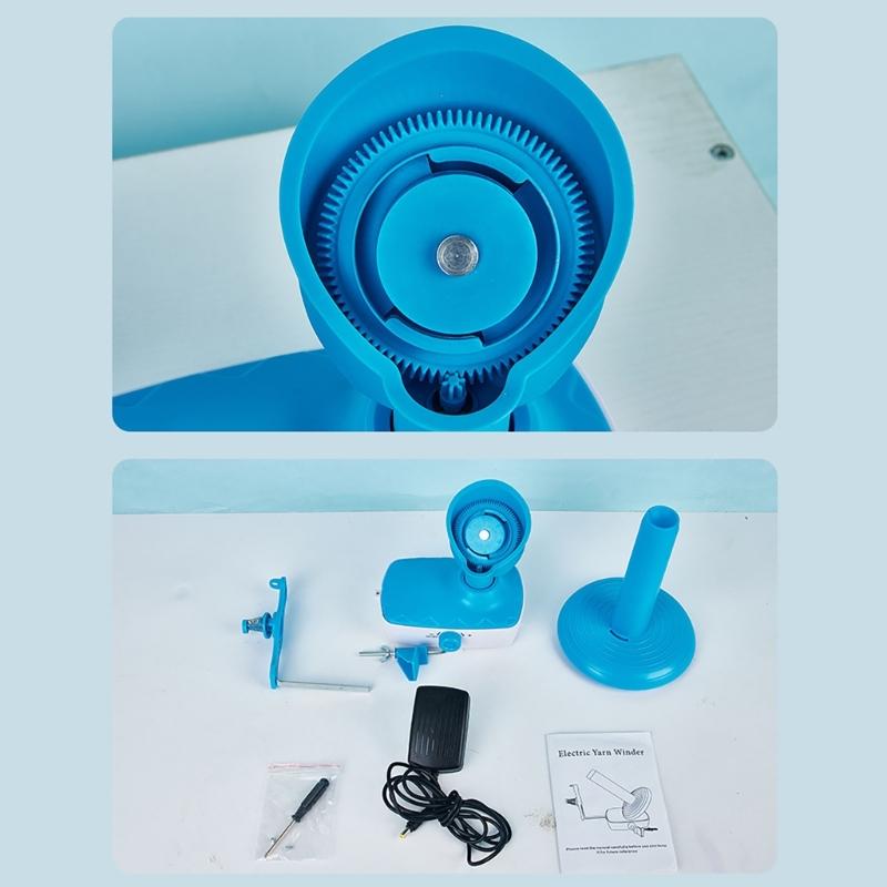 Elektrischer Garnwickler, automatischer Garnspinner, Garnknäuelwickler, Strickzubehör, einfach zu bedienen für Strickbegeisterte