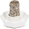 Sage Holder, White Sage Burner, Smudge Bowl, Palo Santo Holder, 3 in 1Incense Holder, Ceramic Incense Holder Bundle, White Sage Bundle Holder for