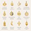 Exquisite Waterproof Moon Star Sun Evil Eyes Pendant for Women Charms Gold Color DIY Accessories Stainless Steel Jewelry