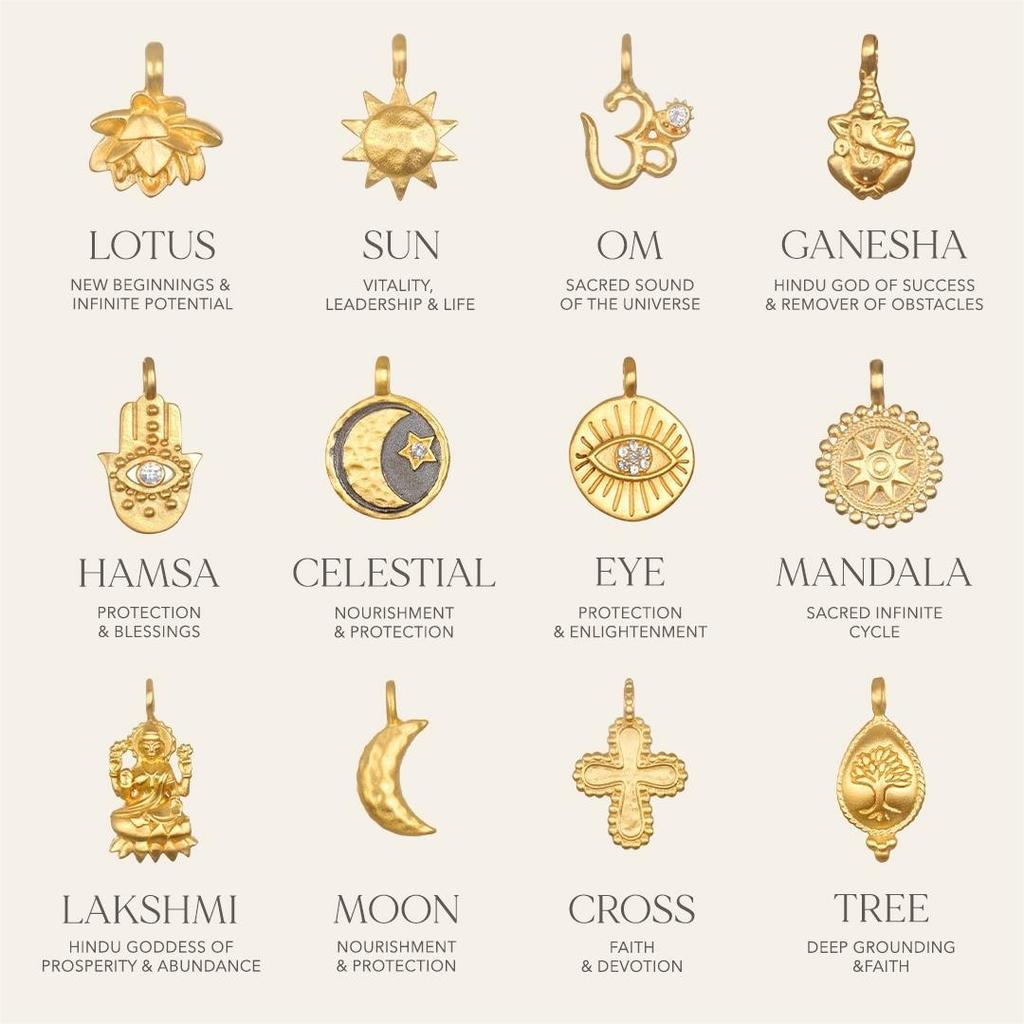Exquisite Waterproof Moon Star Sun Evil Eyes Pendant for Women Charms Gold Color DIY Accessories Stainless Steel Jewelry