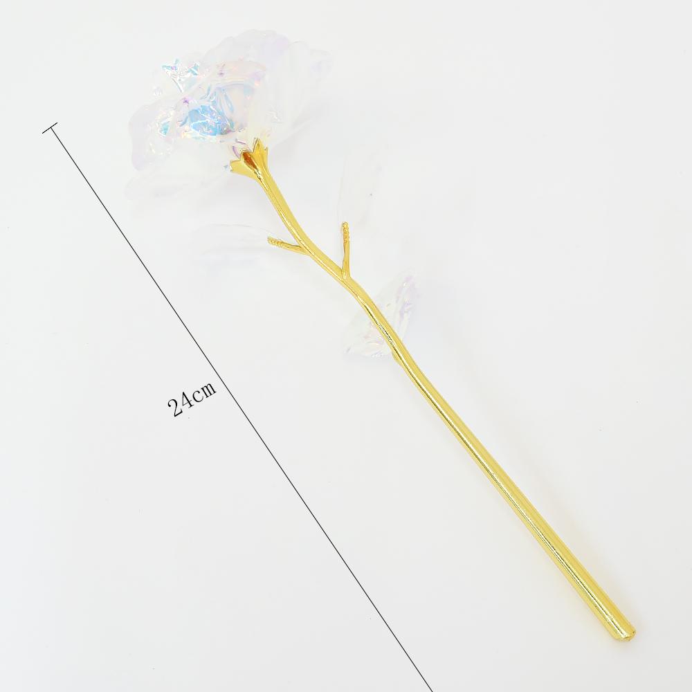 

Галактические золотые розы Искусственные розы с длинным стеблем Пластиковые розы на День Святого Валентина Свадьба День матери День рождения (красочный)