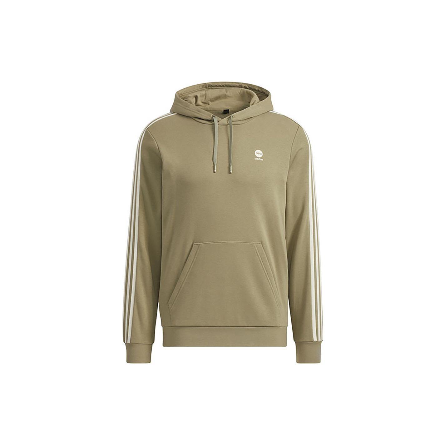 adidas Neo CE 3-Stripes Hoodies  Olive Green  Men s HD4673 M