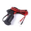 12V 24V Car Motorcycle Truck Boat Cigarette Lighter Socket with 10A Fuse+Wire