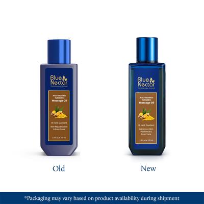 Blue Nectar Nalpamaradi Thailam Skin Brightening Treatment Oil | Plant Based Body Oil and Face Oil for Glowing Skin Infused with Turmeric, Amla and