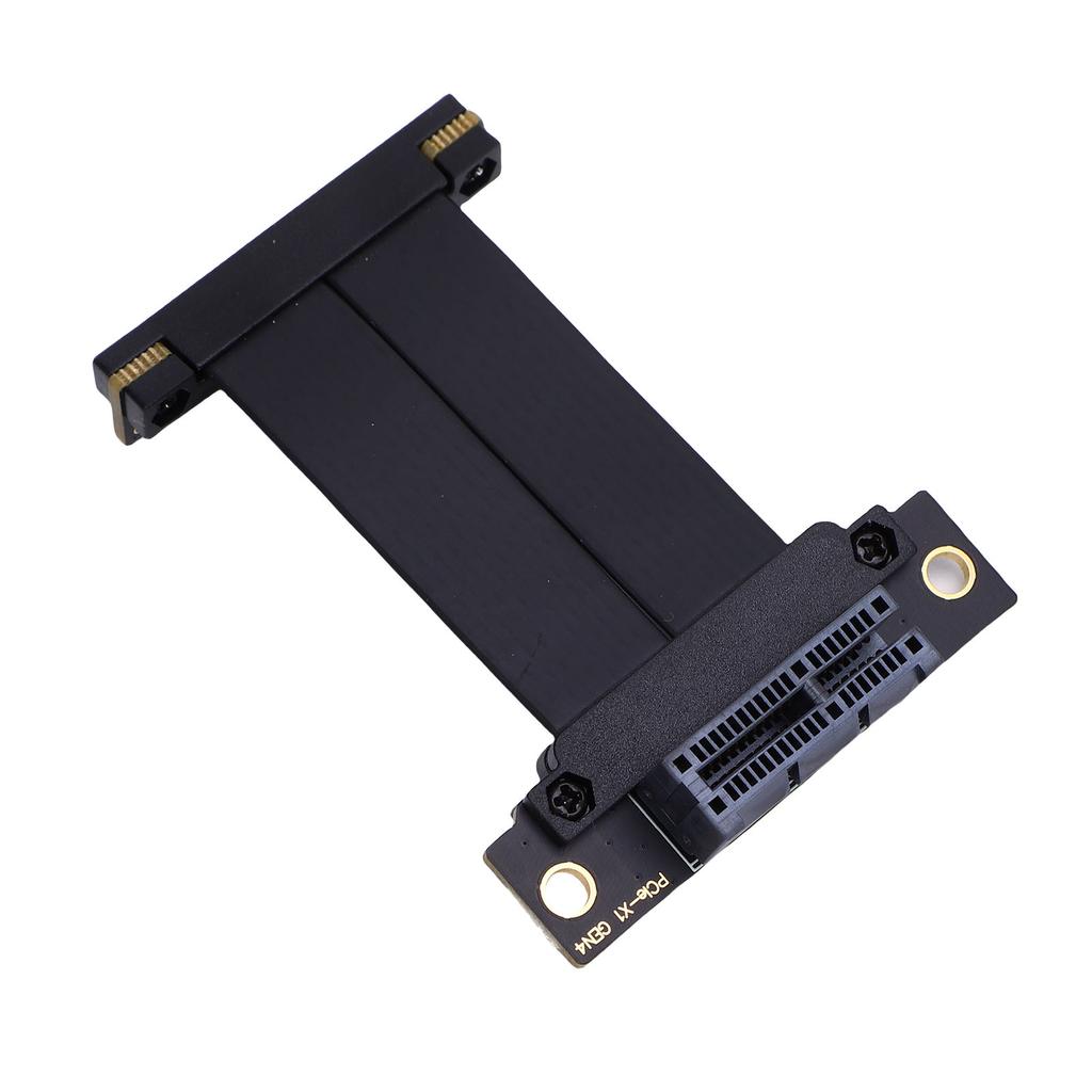 PCIE 4.0 X1 Riser Cable 90 Degree Male To Female Full Speed Lossless Flexible Gen 4 GPU Graphics Card Extension Cable