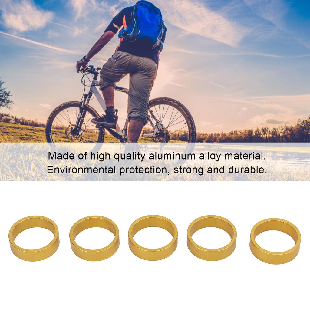 5pcsCelsiusset 10mm Bike Headset Washer Glossy     Mountain Bike Front Fork Washer