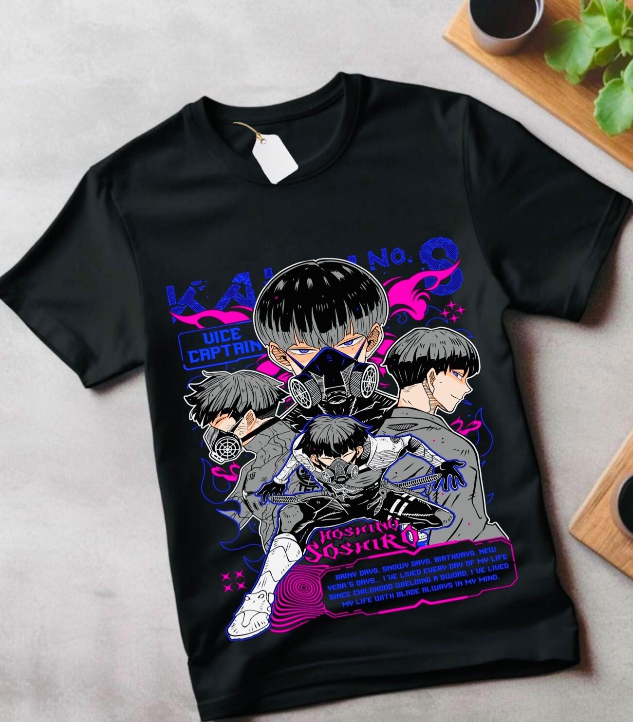

Kaiju no 8 T-Shirt Mens Womens Tees Top Hoshina Gift Manga Best Anime Graphic gifT Shirt Mens Womens Tees Top 2XL