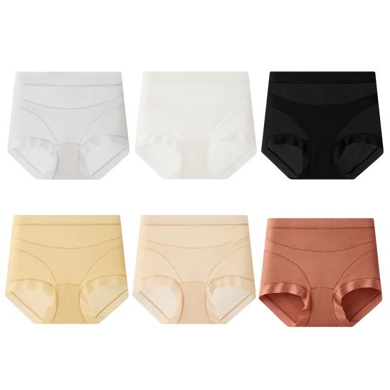 Women's High Waisted Underwear Seamless Shapewear Tummy Control Panties Full Coverage Stretch Body Shaper Briefs