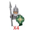 Military Building Blocks Solider Figures Movie Science Fiction Series Weapons Shield Knight Toys Gifts Medieval Mini Bricks MOC