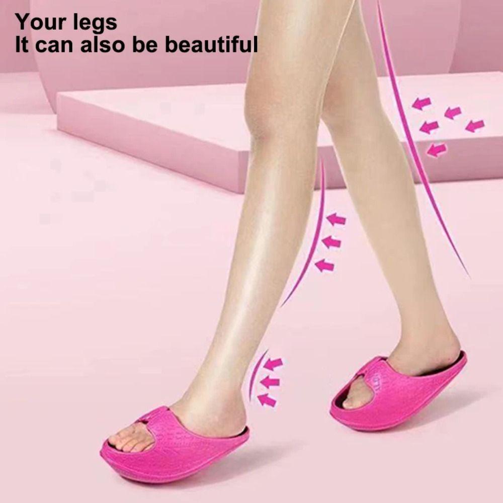 1 Pair Ankle Calf Stretching Sandals Rocking Rocking Slipper Body-shaping Slippers  Summer Season