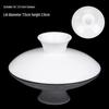 Gaiwan Teacup with Lid: White Porcelain Ceramic Tea Brewing Bowl, 7.5CM, Kung Fu Tea Set Accessory.