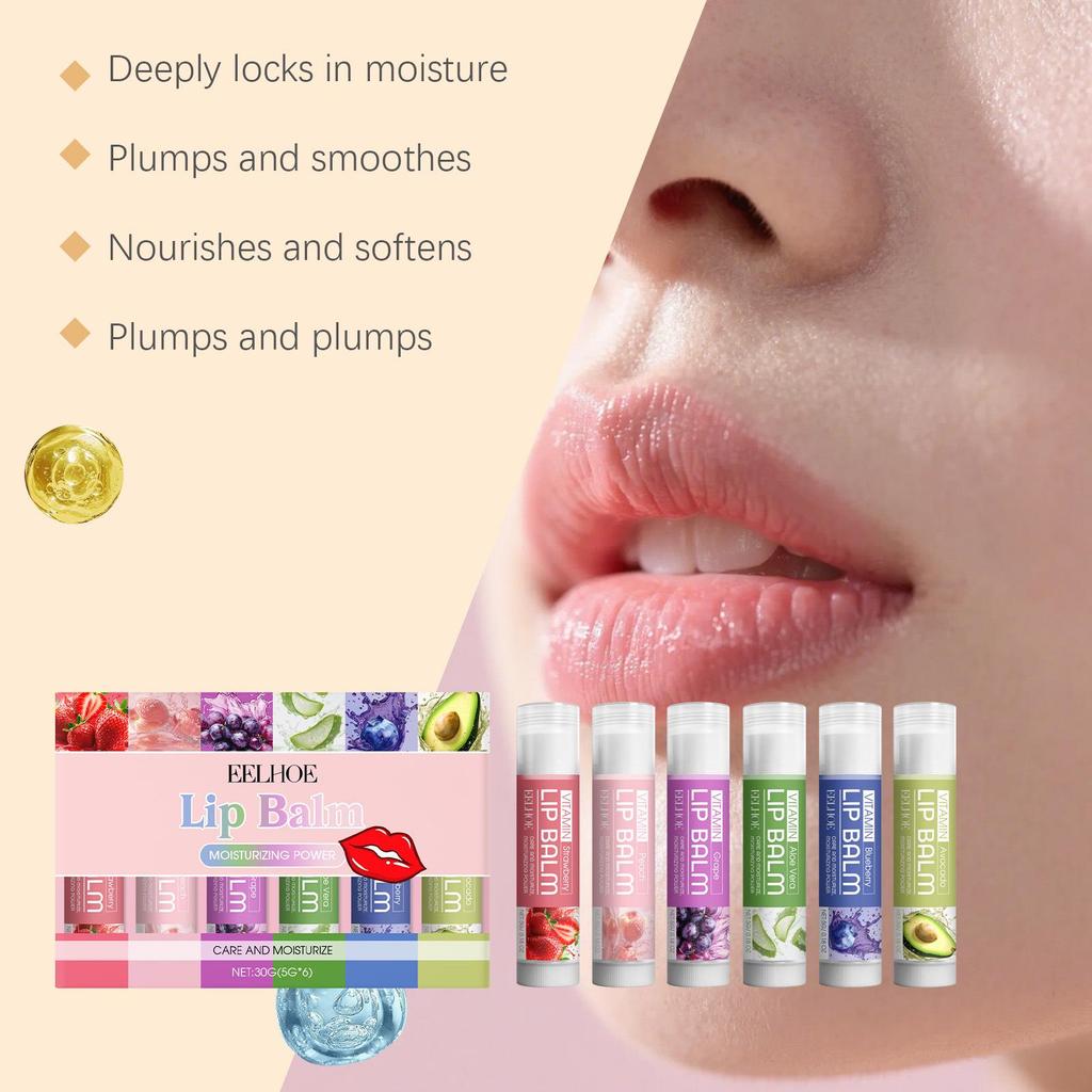 EELHOE Gentle Moisturizing Lip Balm Set for Soft, Healthy Lips