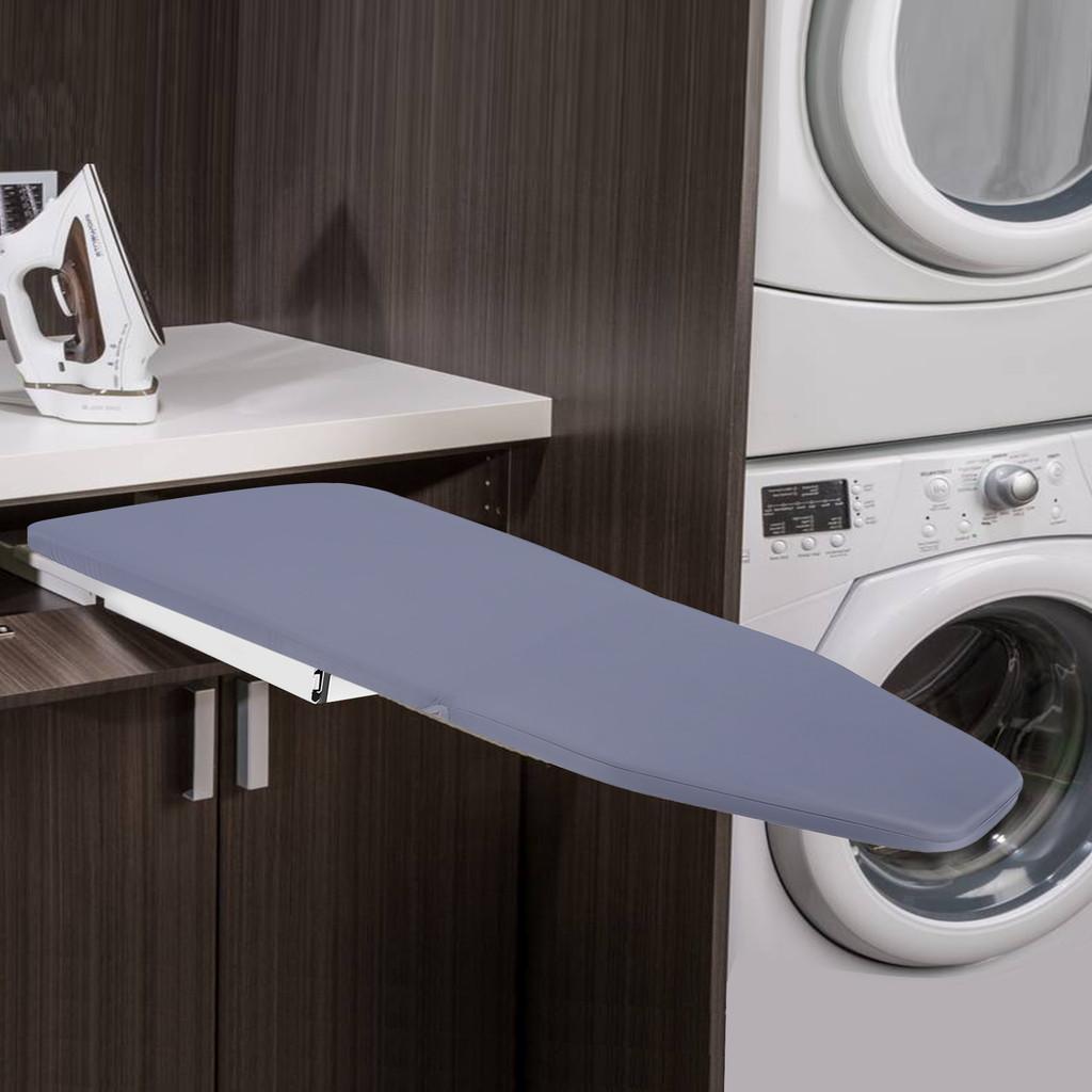 180 ° Free Rotation Ironing Base Plate Foldable Ironing Board Cabinet Mount Push-Pull Sturdy Metal Frame