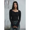 EgoisT Square Neck Lace PaTch T shirT  er3oTl07 