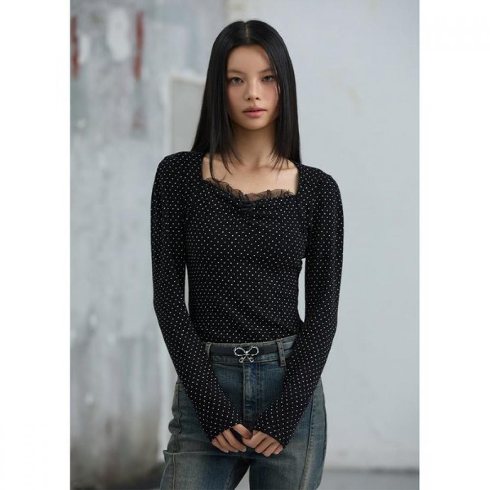 EgoisT Square Neck Lace PaTch T shirT  er3oTl07 