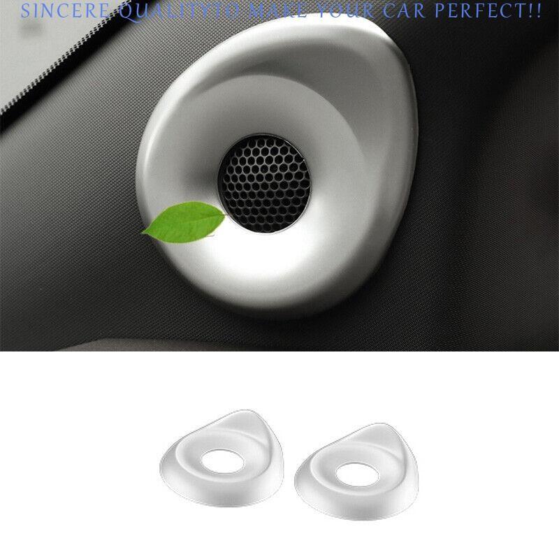 For Toyota Sienna 2021-2025 Matte Silver A Pillar Speaker Sound Cover Trim 2pcs