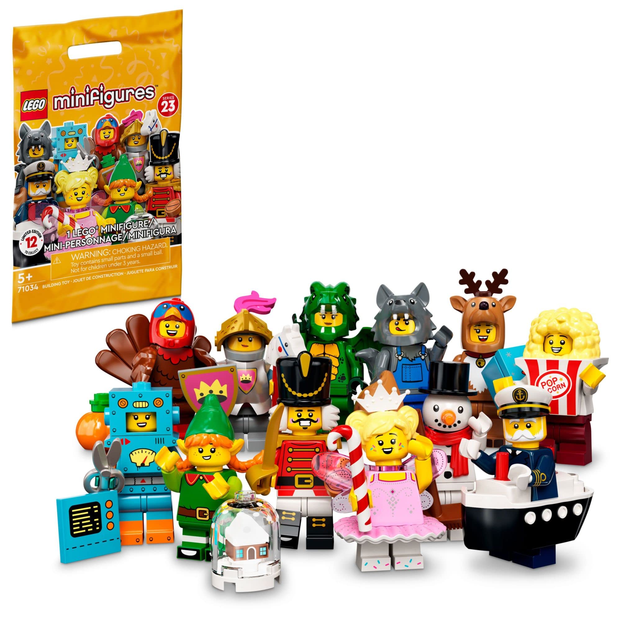 LEGO Minifigure Series 23 71034 Limited Edition Building Toy Set - An Imaginative Gift for Children Ages 5 and Up, Boys and Girls (1 Minifigure for Ag