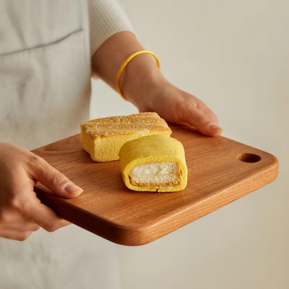 Solid Wood Anti-Mould Chopping Board Practical Baby Auxiliary Food Board Chopping Pad  Kitchen Use