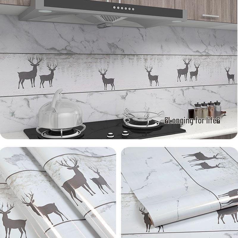 

Маслостойкие кухонные наклейки с высокой термостойкостью: Самоклеящаяся алюминиевая фольга для защиты варочной панели, шкафа и стены от копоти 60cm x 10m